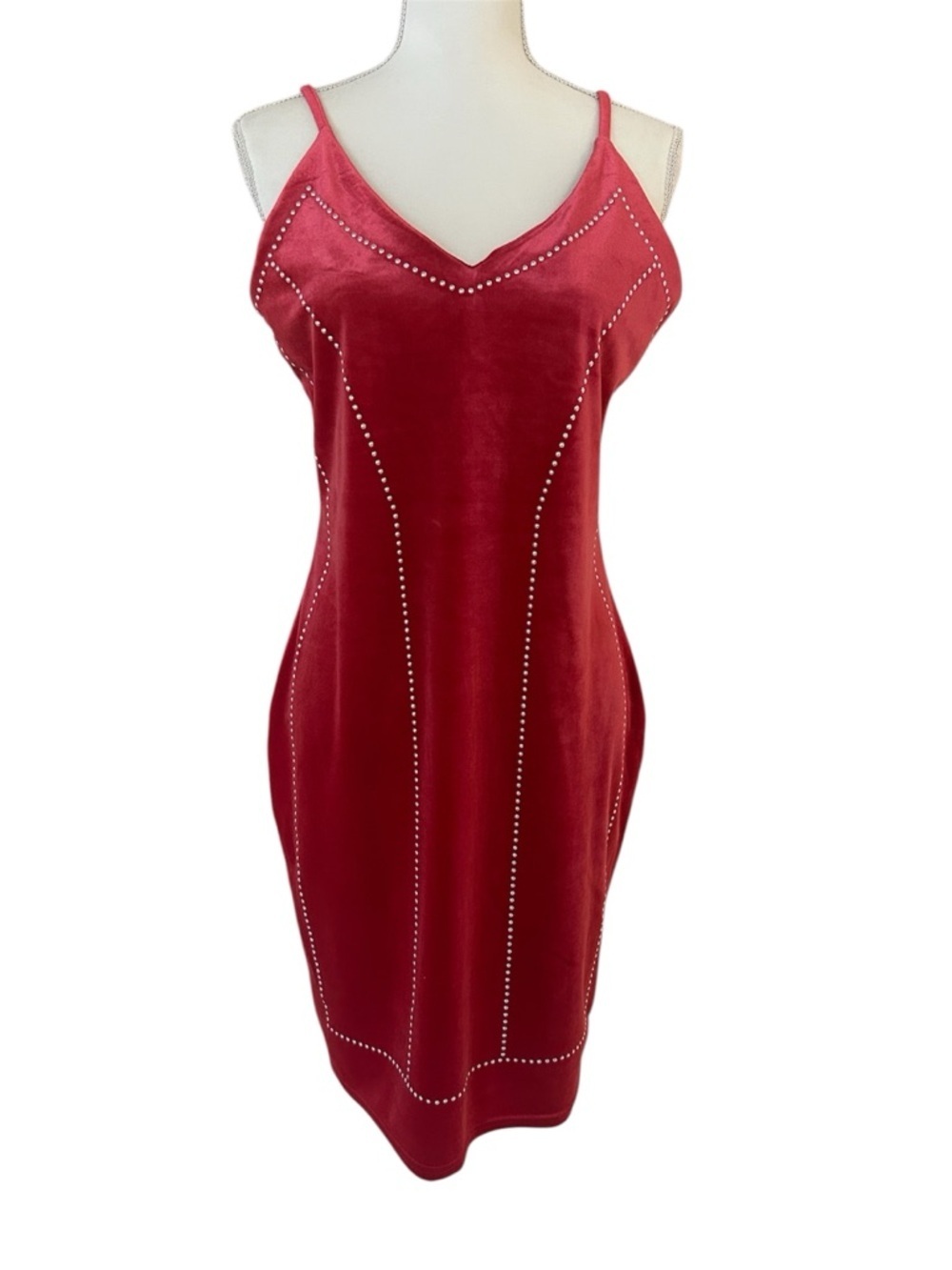 Emma & Posh Velvety Studded Dress